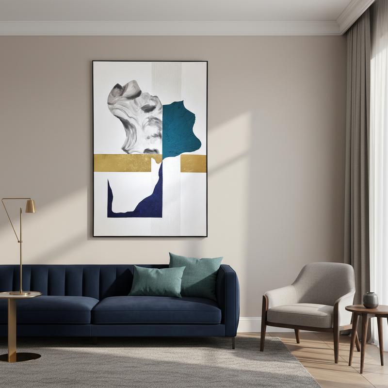 Gilded Harmony (Teal) Painted Originals