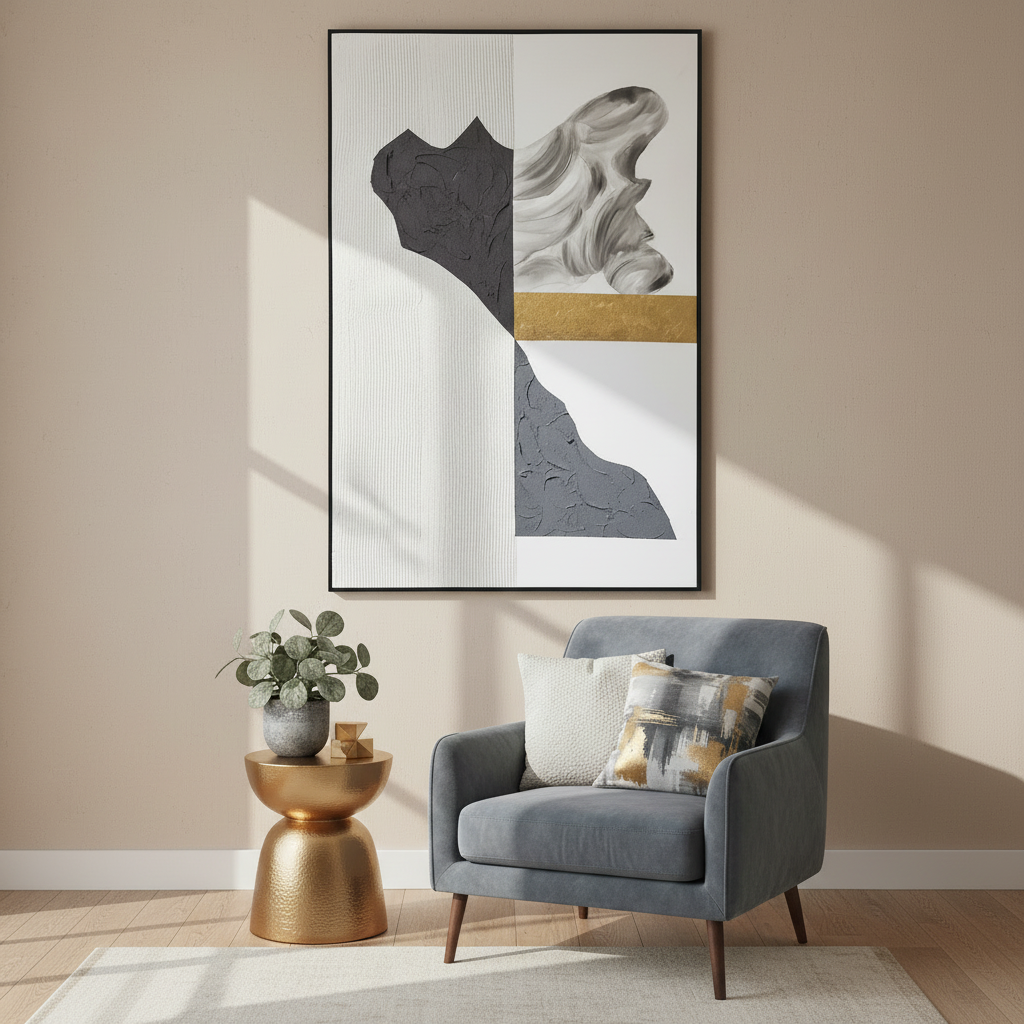 Gilded Harmony (Slate) Painted Originals