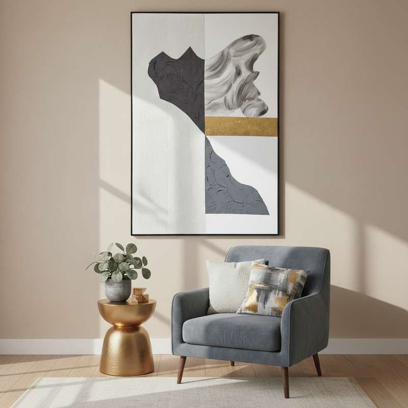 Gilded Harmony (Slate) Painted Originals