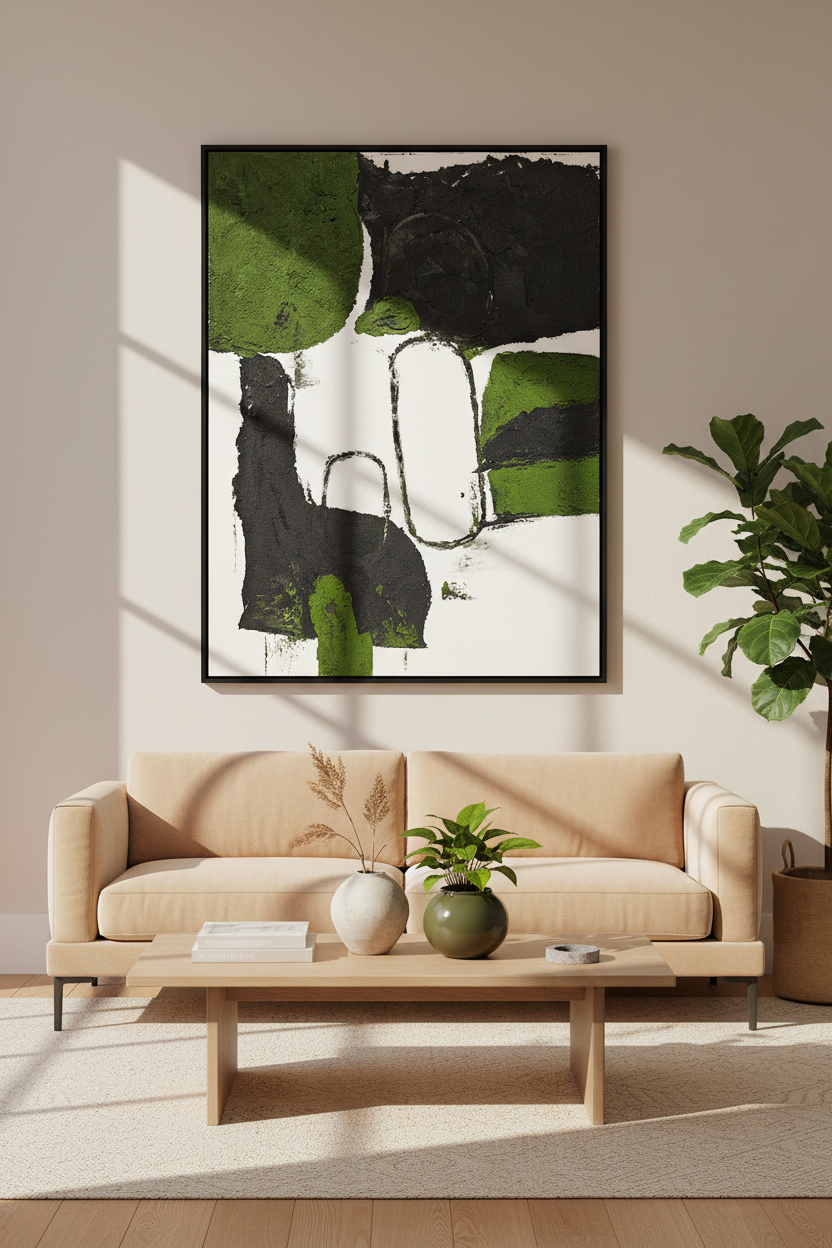 Grounded Forms Painted Originals