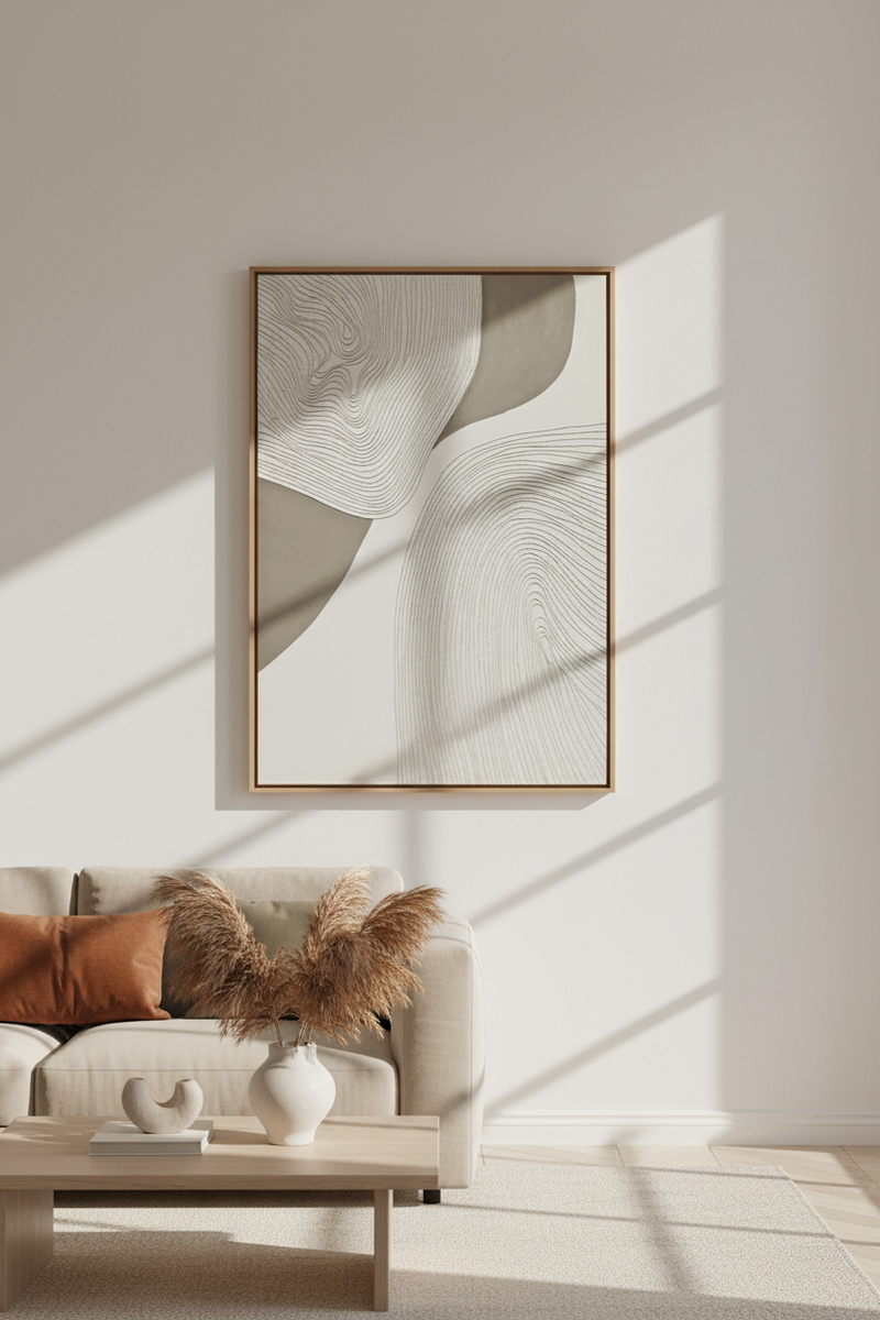 Flowing Contours Painted Originals