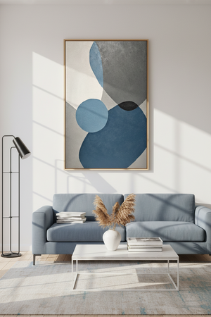 Blue Intervals Painted Originals