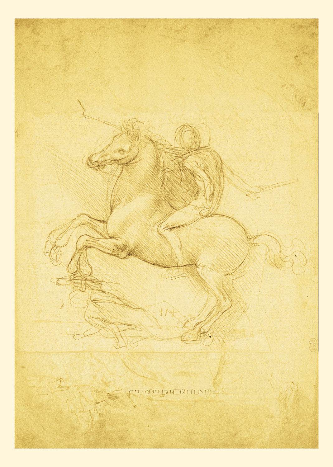 Study for the Equestrian Monument (c. 1503–1505) by Leonardo da Vinci Art Print