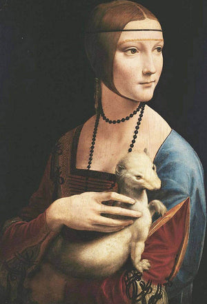 Lady with an Ermine (1490) by Leonardo da Vinci Art Print
