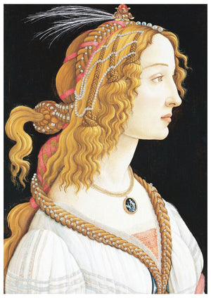Idealized Portrait of a Lady (1485) by Sandro Botticelli Art Print