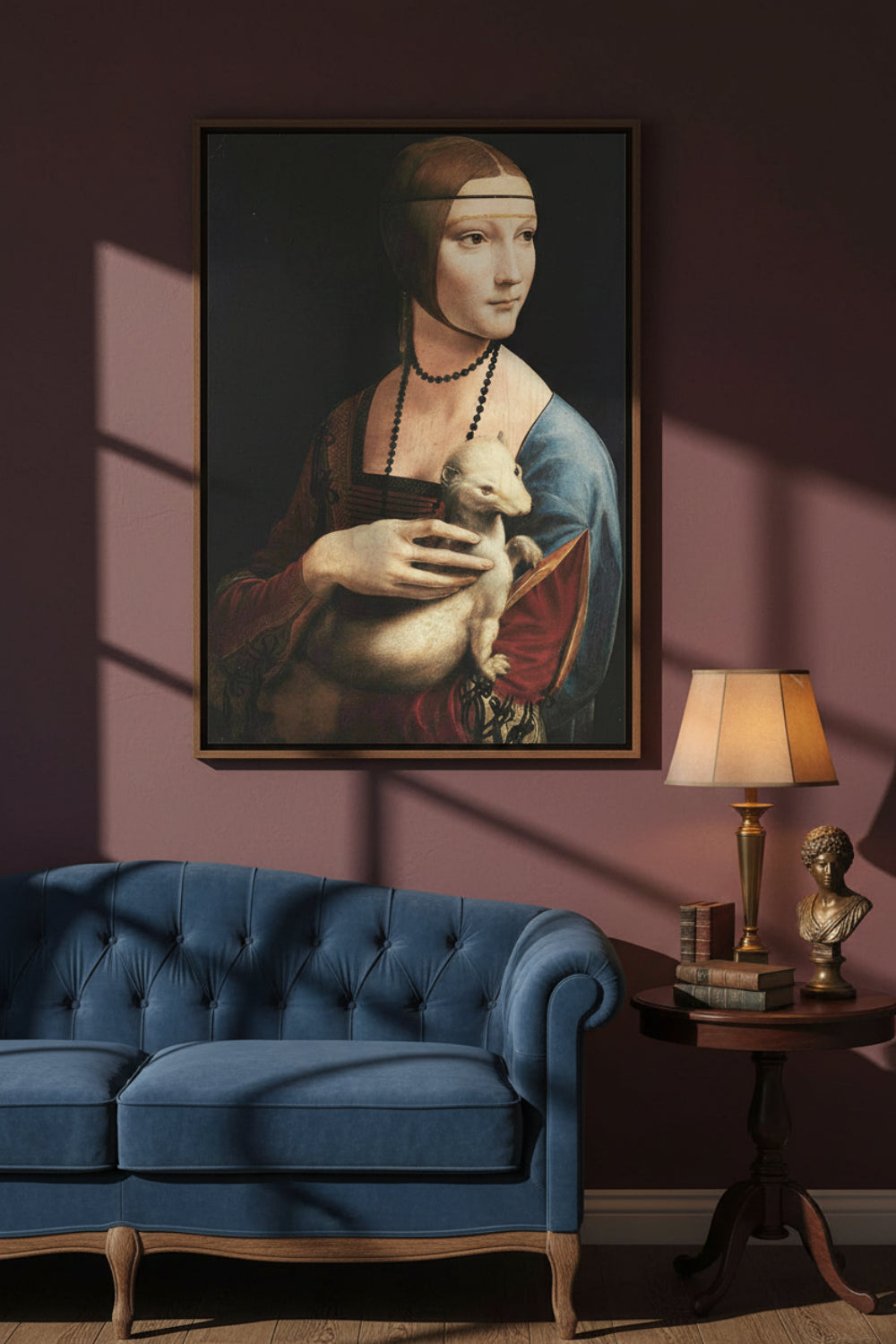 Lady with an Ermine (1490) by Leonardo da Vinci Art Print