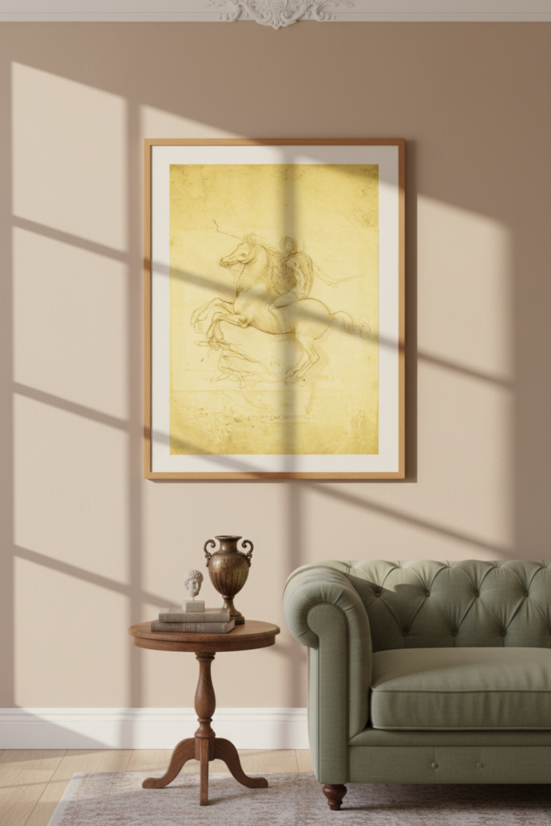 Study for the Equestrian Monument (c. 1503–1505) by Leonardo da Vinci Art Print