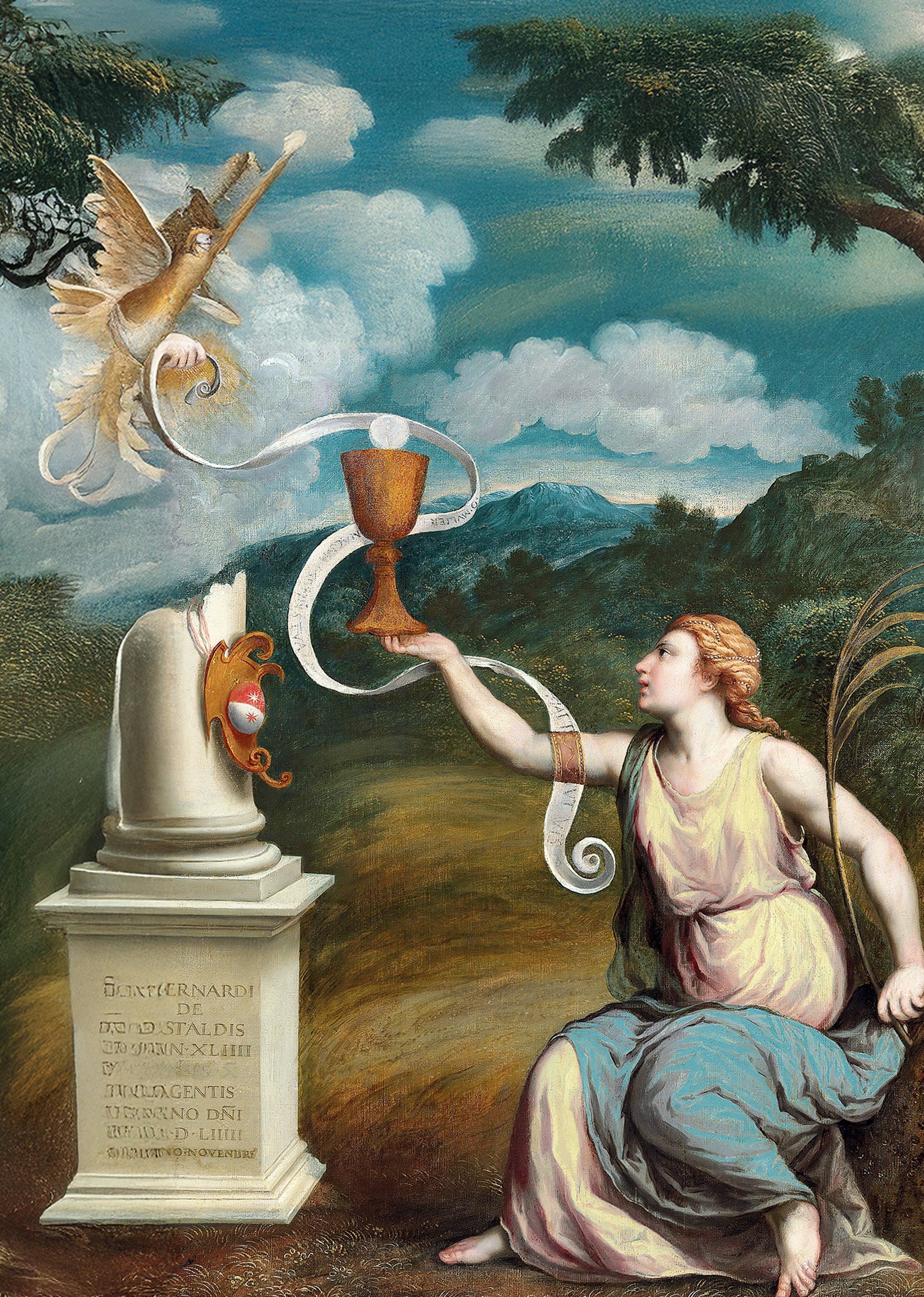 An Allegory with Venus and Cupid (1530) by Bernardino Luini Art Print