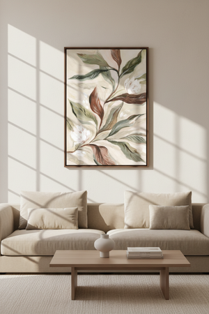 Soft Watercolor Florals No1 Art Print