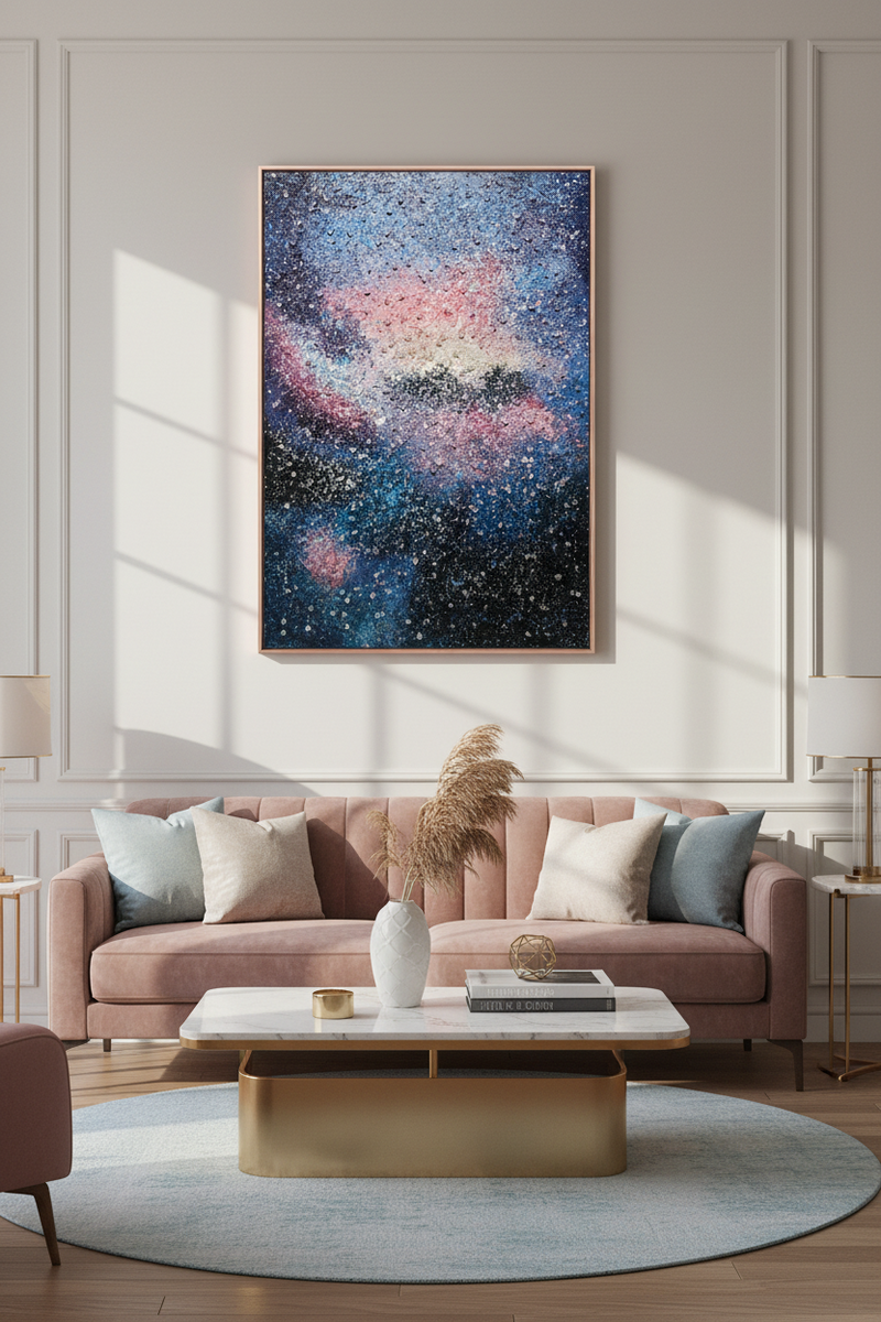 Cosmic Bloom Painted Originals
