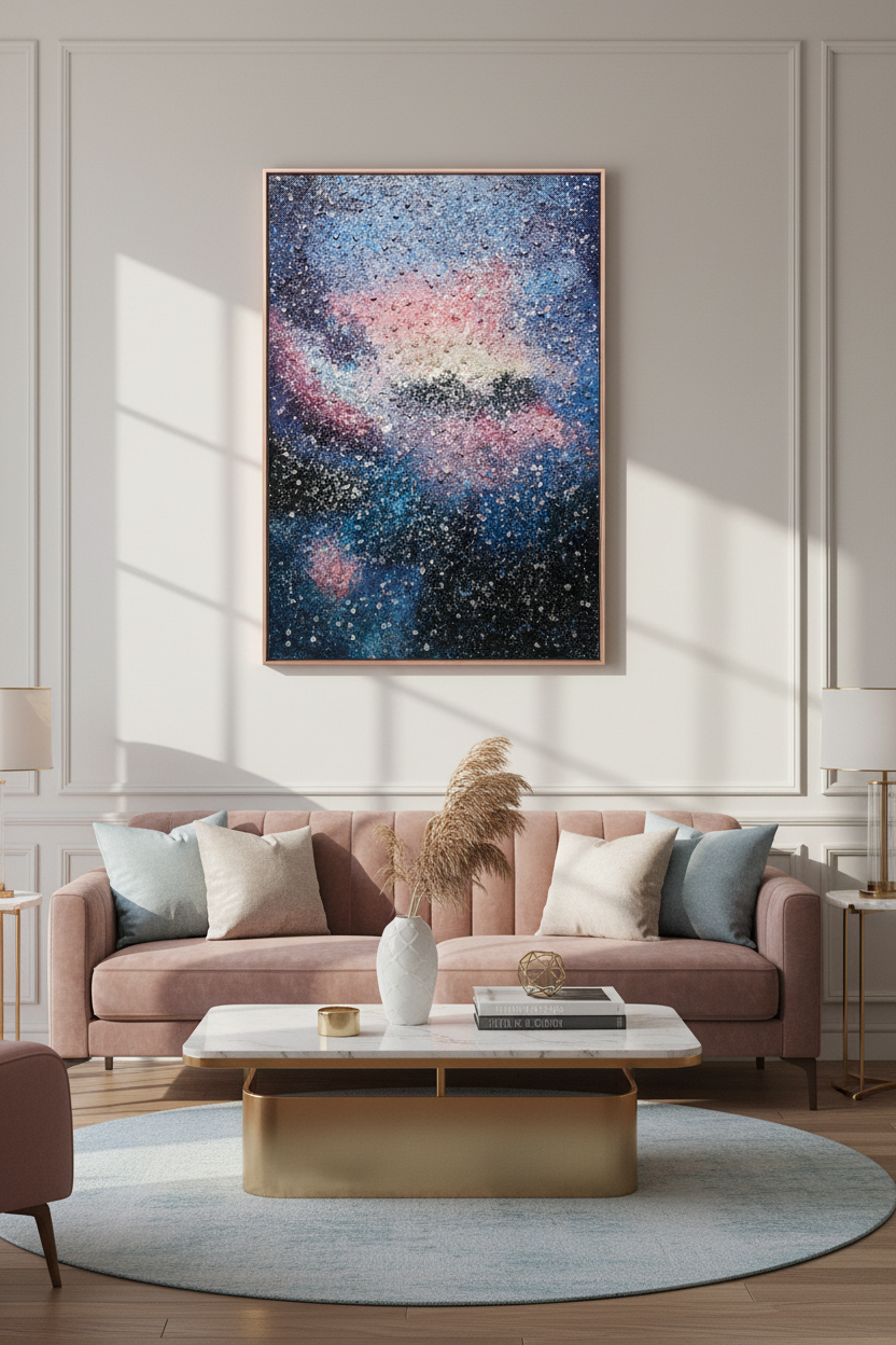Cosmic Bloom Painted Originals