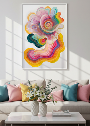 Chromatic Bloom Art Print
