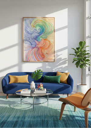 Chromatic Vortex Art Print