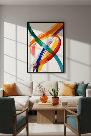 Chromatic Flow Art Print