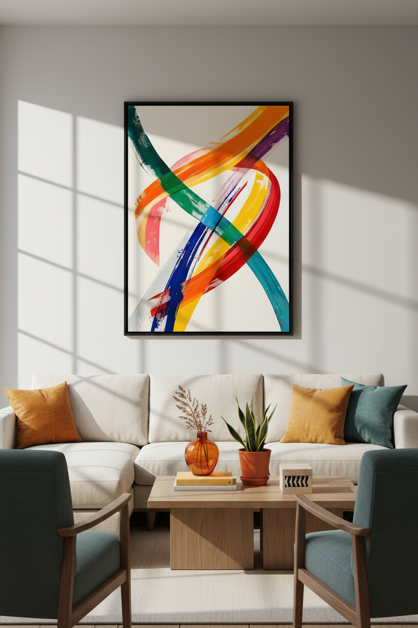 Chromatic Flow Art Print