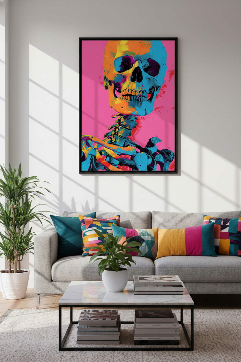 Electric Bones Art Print