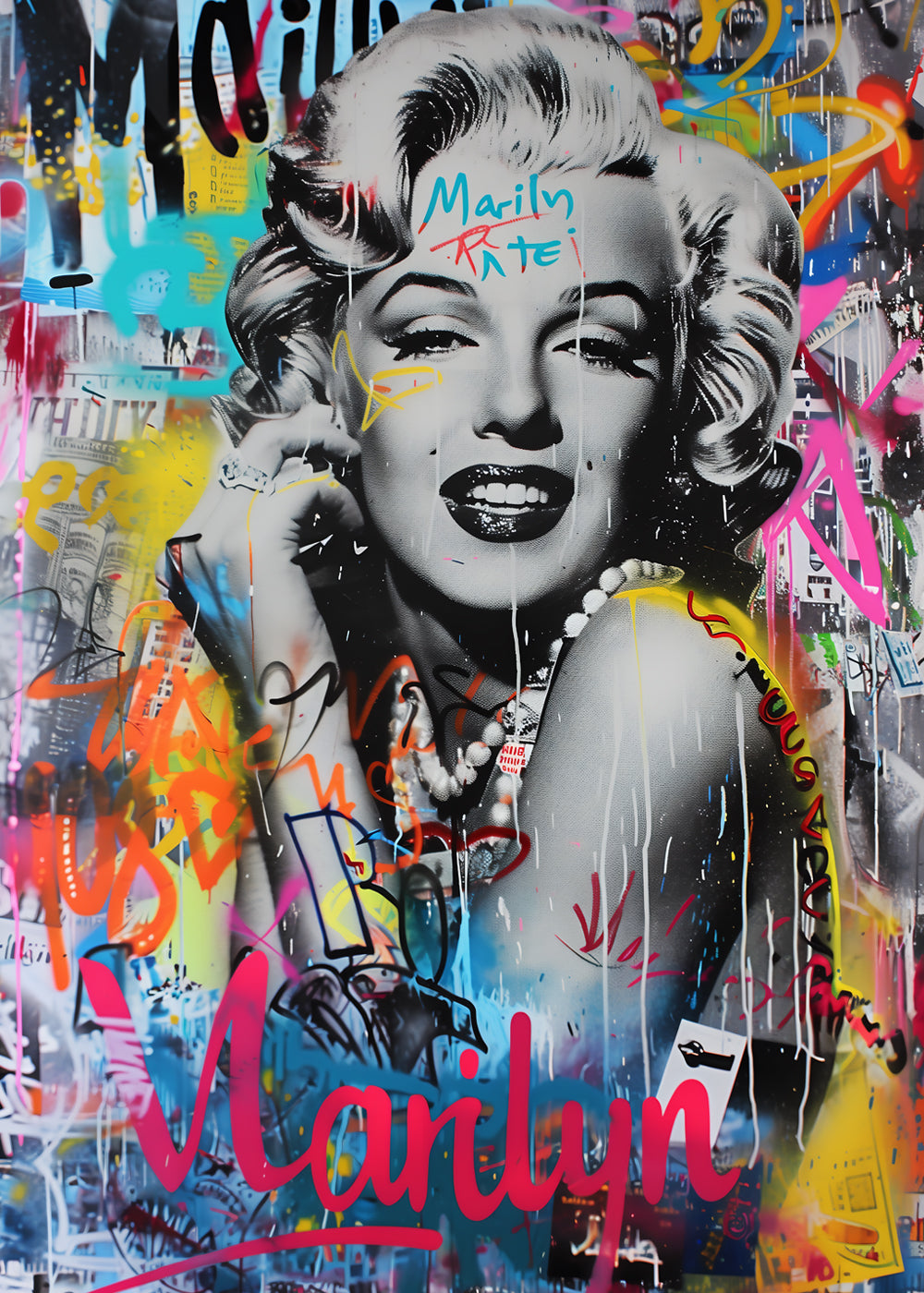 Marilyn Monroe Remix Art Print