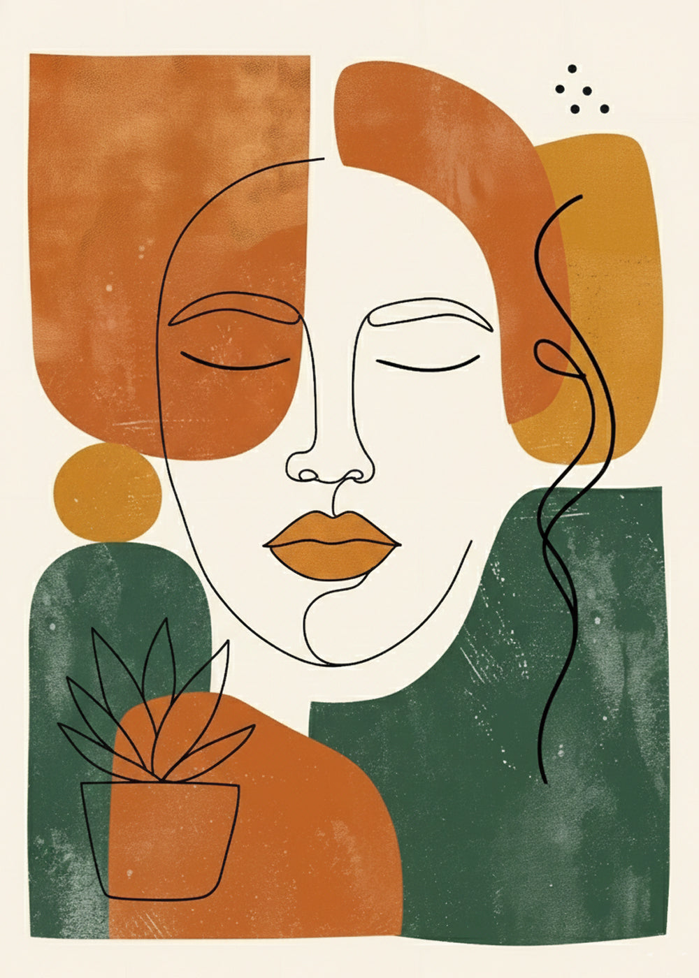 Modern Muse Feminine No 3 Art Print
