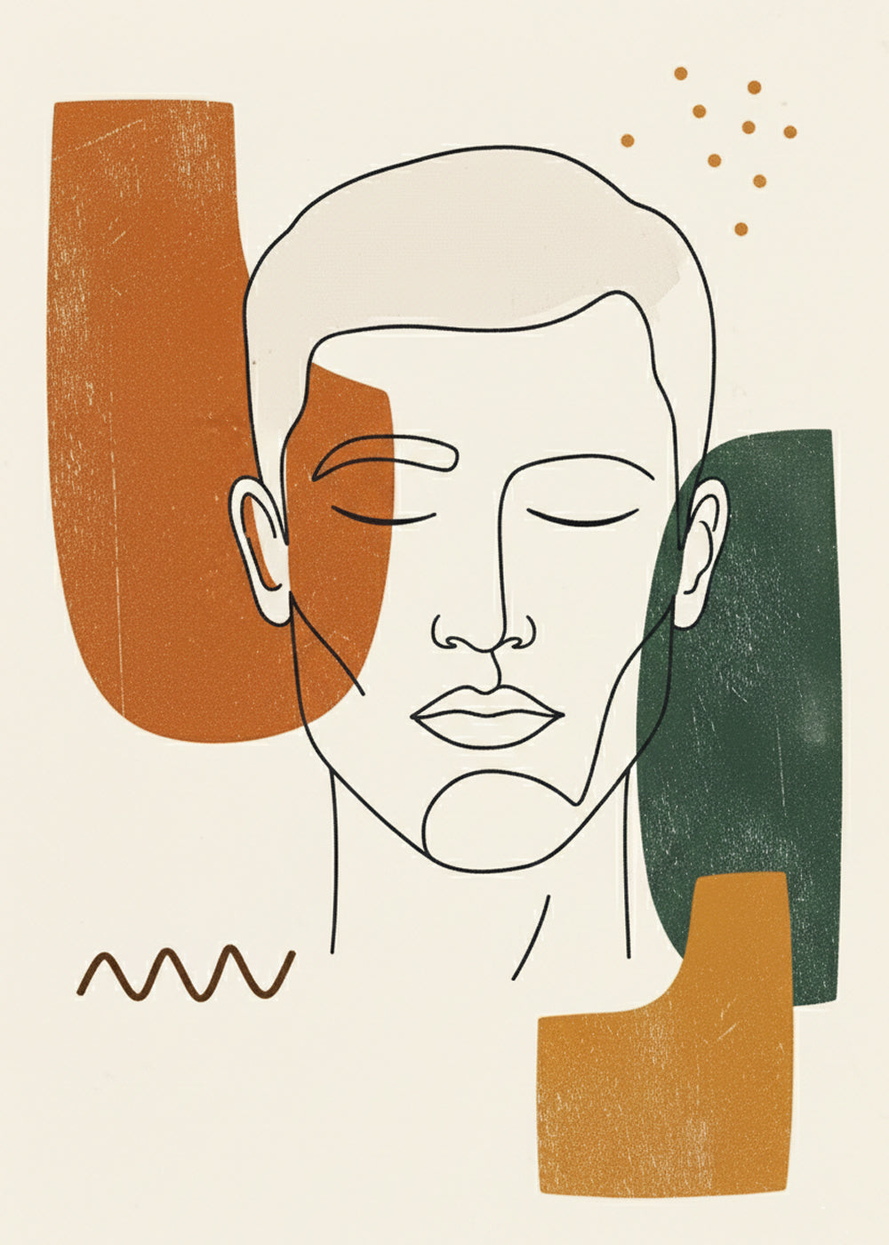 Modern Muse Masculine No 1 Art Print
