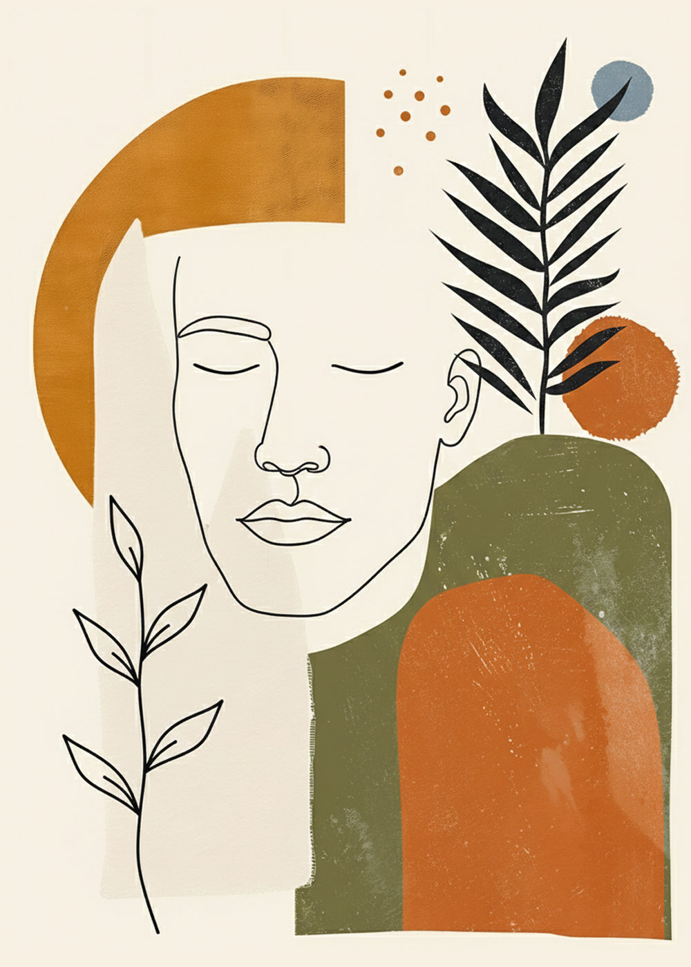 Modern Muse Masculine No 2 Art Print