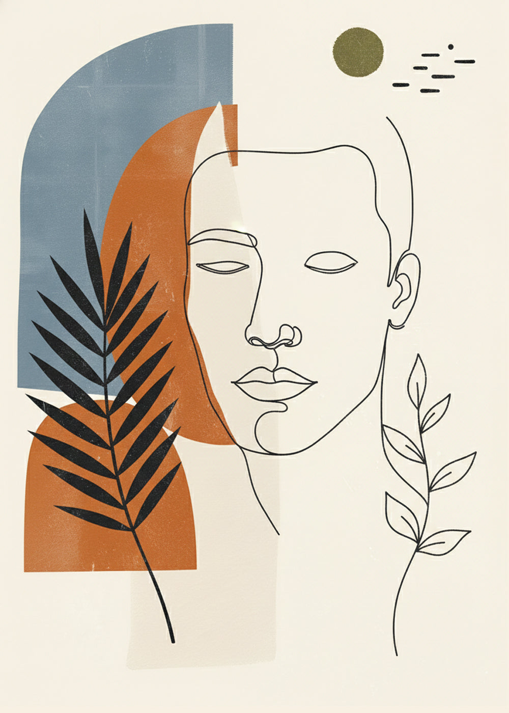 Modern Muse Masculine No 3 Art Print