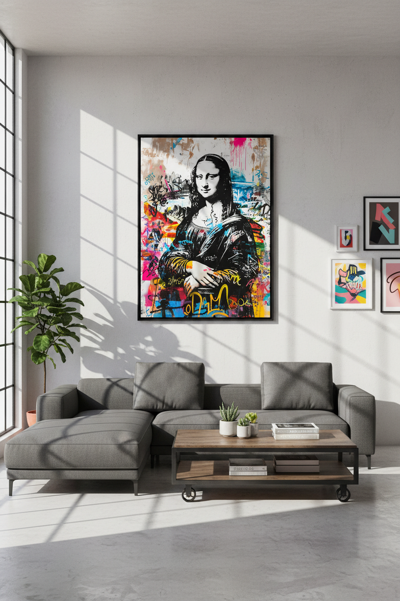 Mona Lisa Remix Art Print