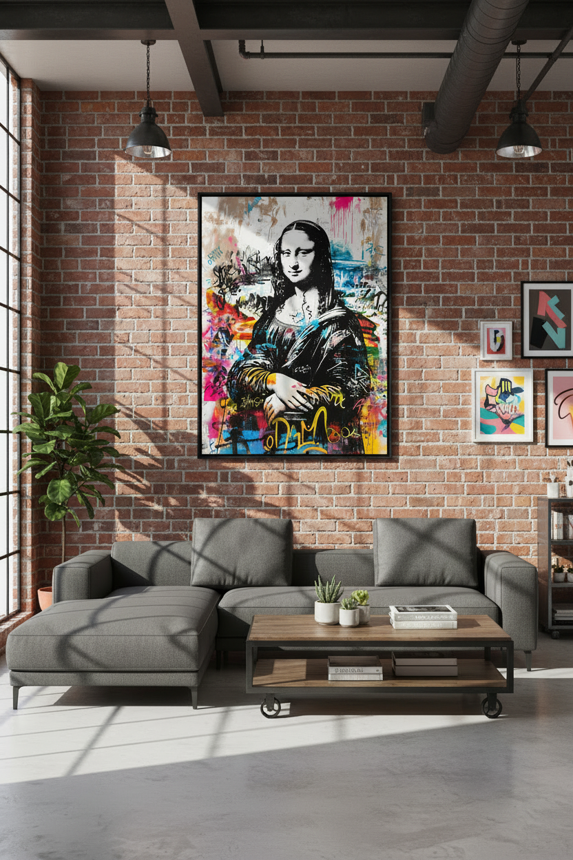 Mona Lisa Remix Art Print