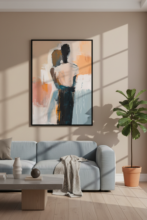 Muted Embrace Art Print