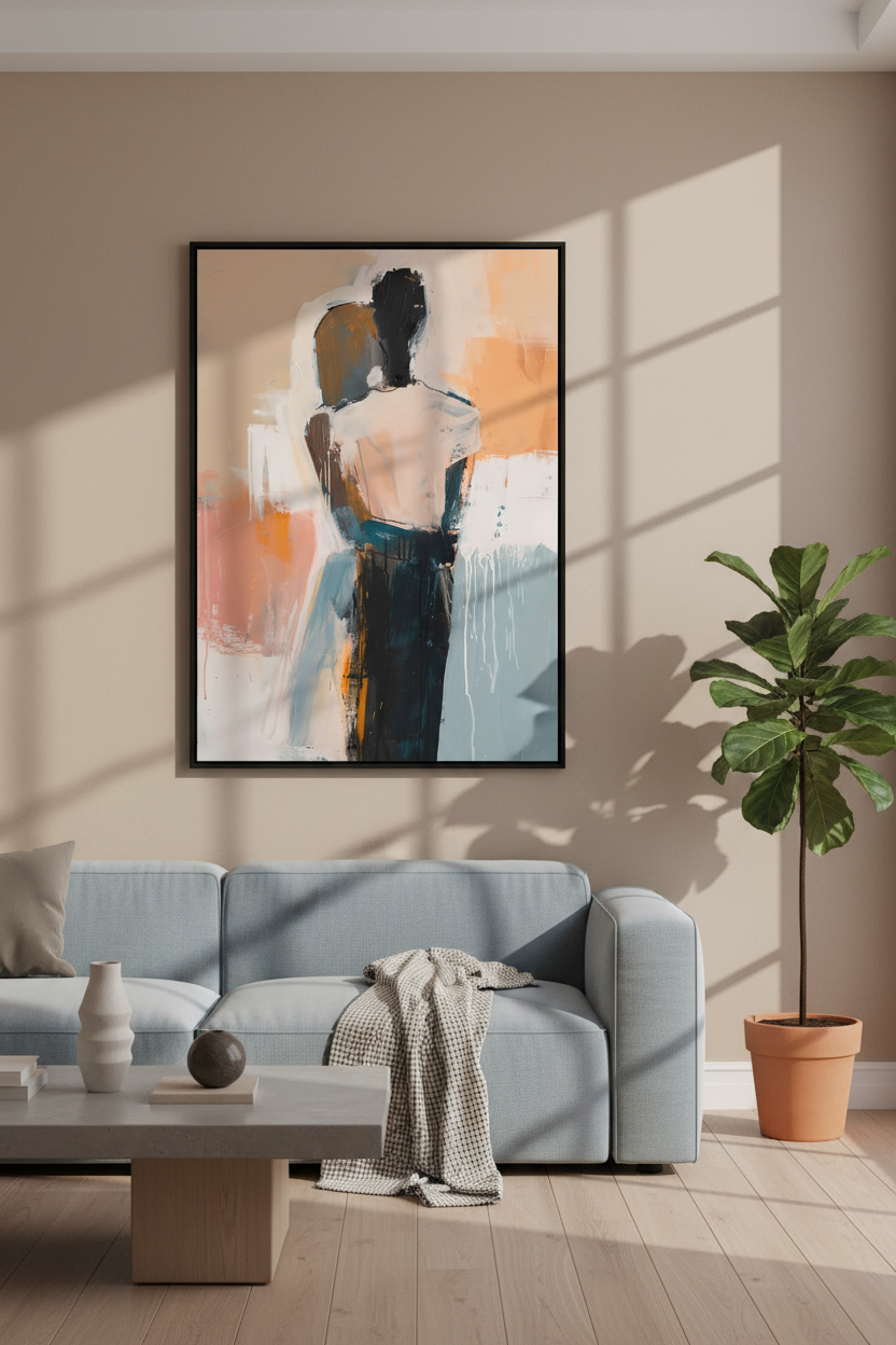 Muted Embrace Art Print
