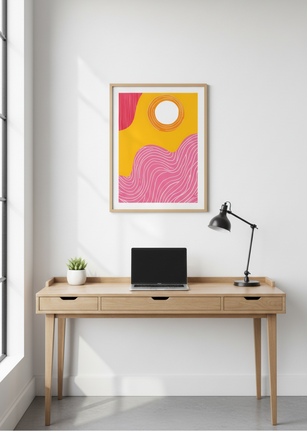 Pink Current No 1 Art Print