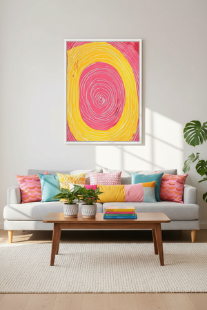 Pink Current No 2 Art Print