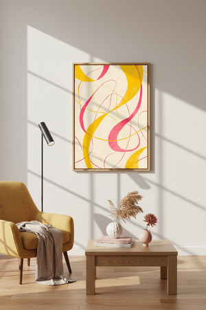 Pink Current No 3 Art Print