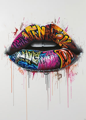 Rebel Rouge Art Print
