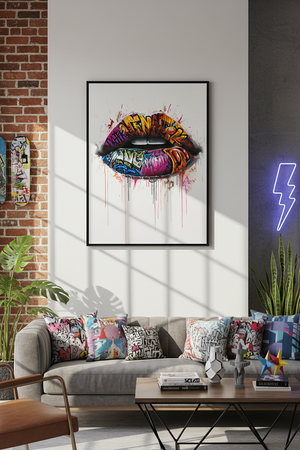 Rebel Rouge Art Print