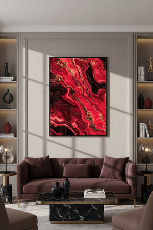 Scarlet Inferno Art Print