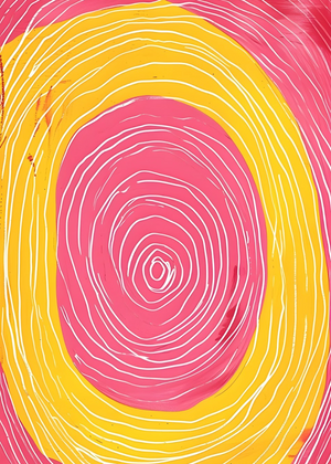 Pink Current No 2 Art Print