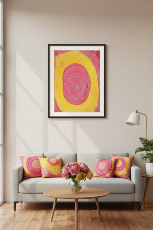 Pink Current No 2 Art Print